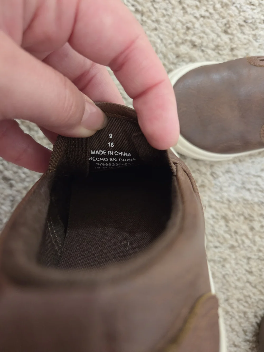 Old Navy Toddler Brown Slip-On Sneakers